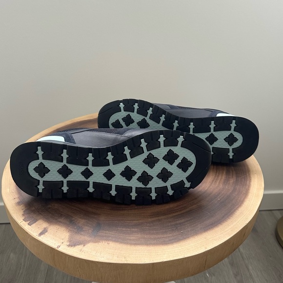 Hugo Boss Arigon Runn Navy/Blue Leather Sneakers Size 45 - Picture 5 of 6